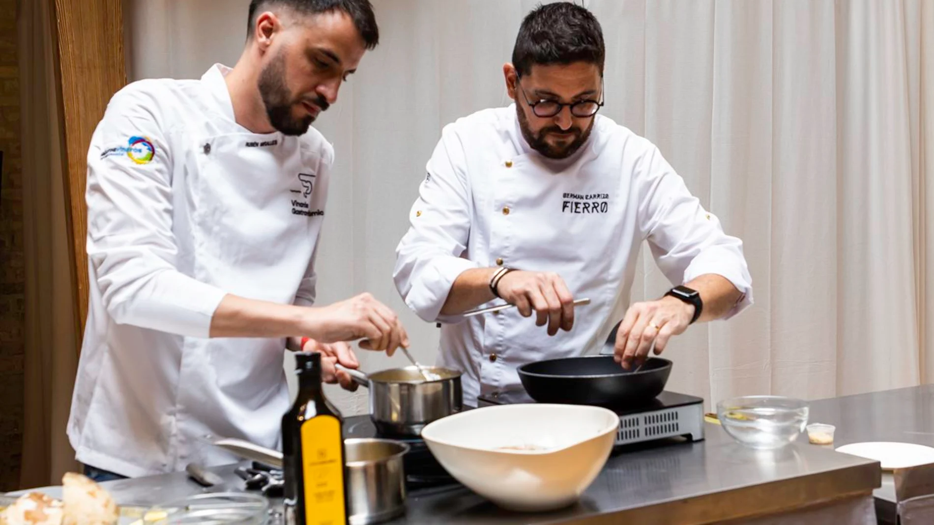 Los chefs Rubén Miralles y Germán Carrizo