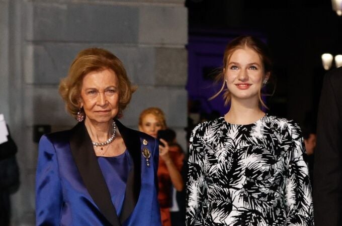 La Reina Sofía y la princesa Leonor