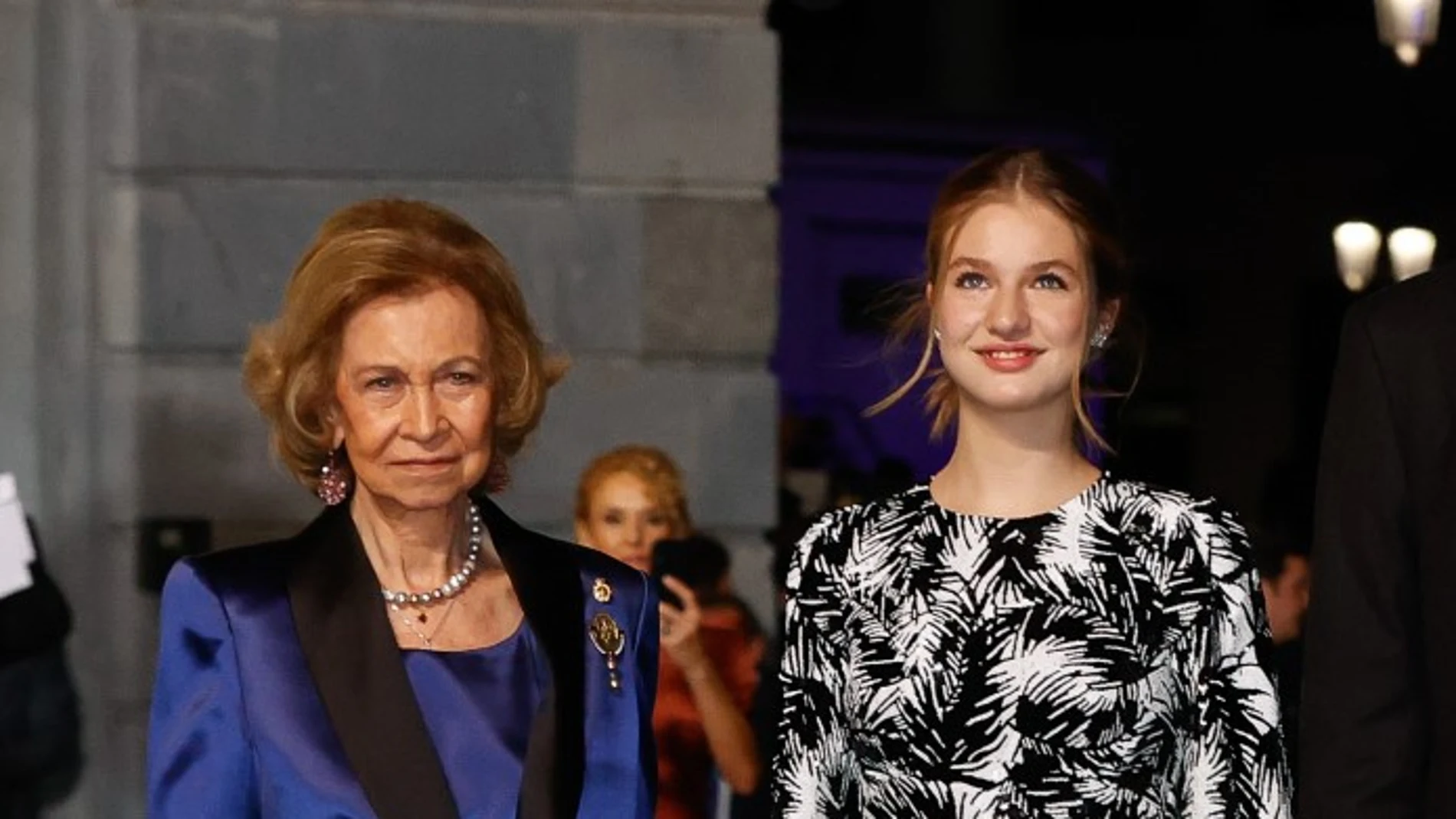 La Reina Sofía y la princesa Leonor