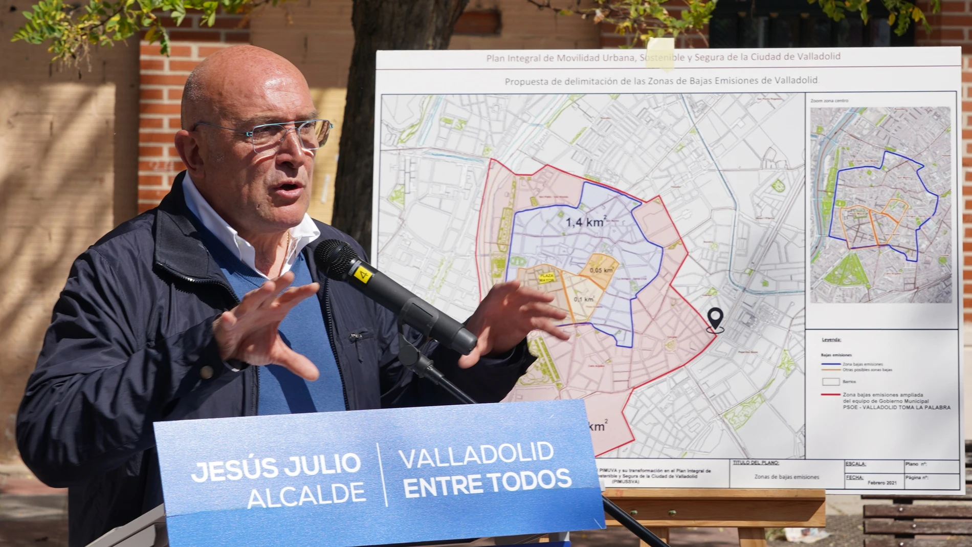  El candidato del PP al Ayuntamiento de Valladolid, Jesús Julio Carnero presenta las propuestas del programa electoral de Valladolid con el futuro