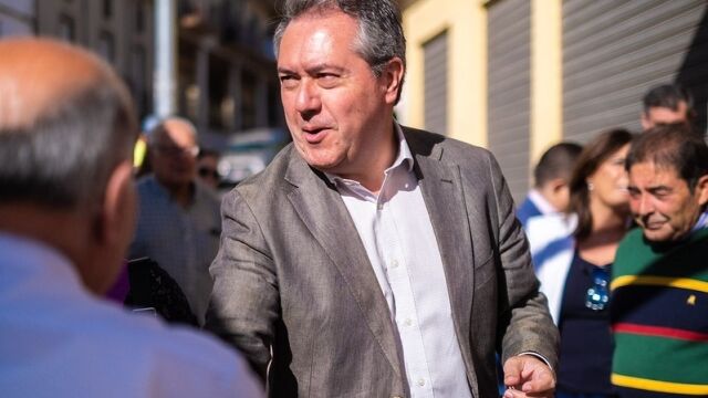 El secretario general del PSOE-A, Juan Espadas
