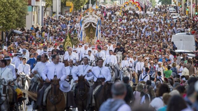 Salida de la hermandad del Rocío de Huelva