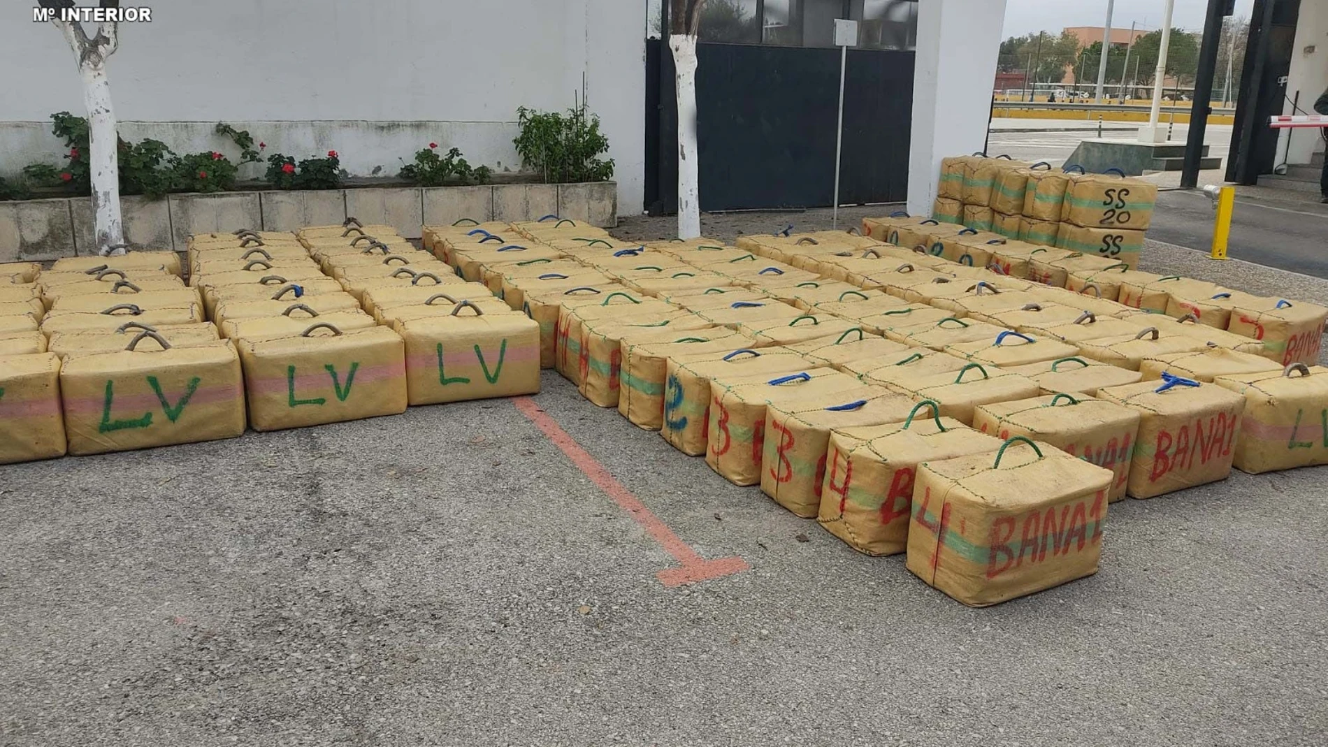 Material incautado en la operación