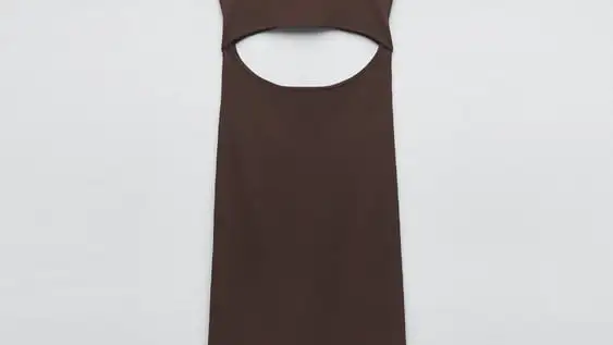 Vestido punto cut out.