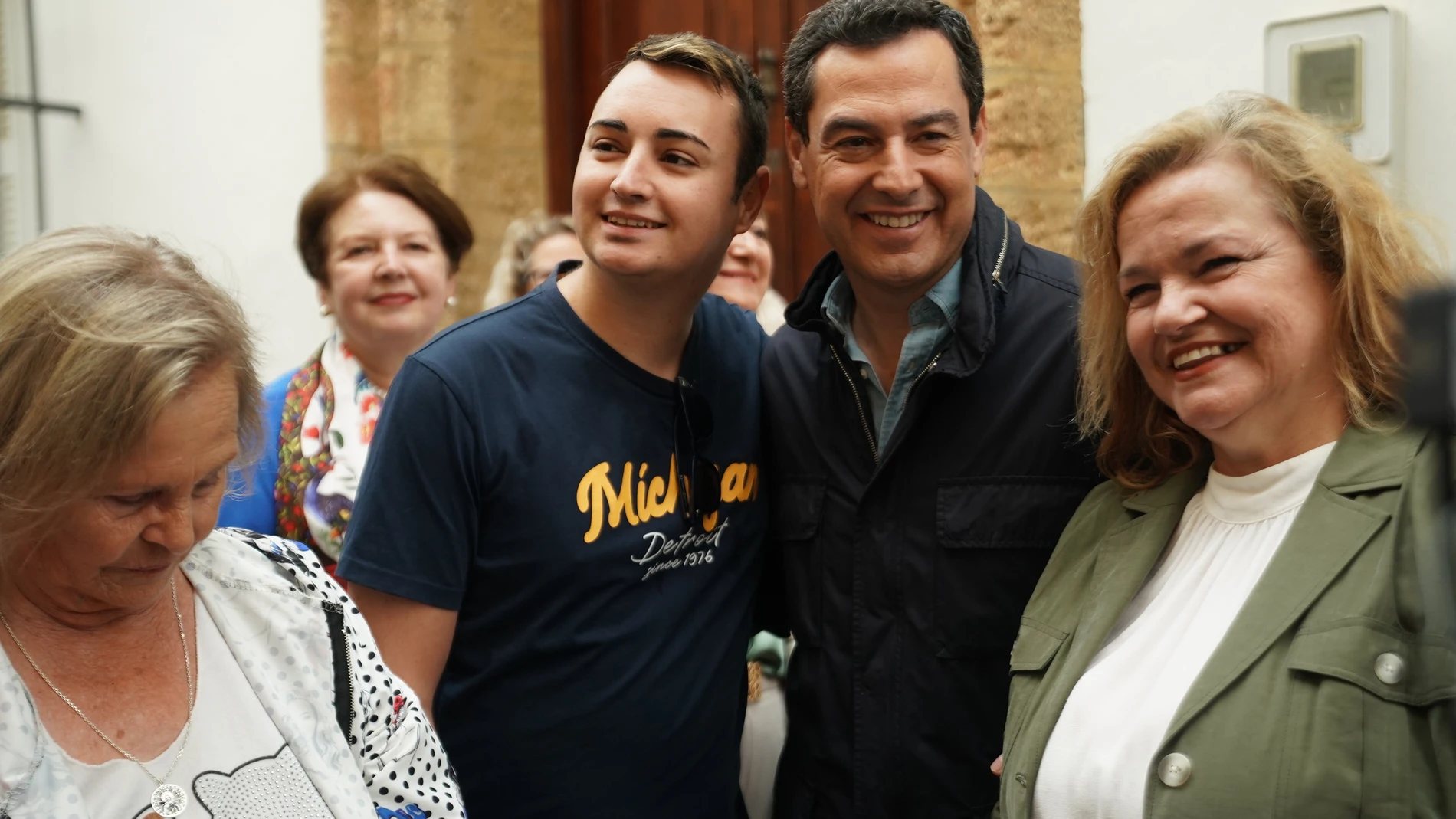 El presidente del PP-A, Juanma Moreno, en San Fernando PP-A 21/05/2023