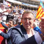 28M.- Feijóo, Mazón y Catalá reúnen a 12.000 personas en plaza de toros de Valencia, símbolo de sus mayorías absolutas