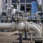 Pipes of the gas storage plant Reckrod are pictured near Eiterfeld, central Germany, Thursday, July 14, 2022, after the Nord Stream 1 pipeline was shut down due to maintenance. 