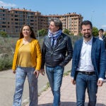 Luis Tudanca junto a Carlos Martínez y Virginia Barcones en Soria