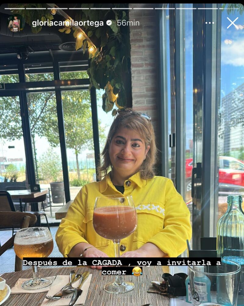 Marina, la empleada de Ortega Cano, en un story de Gloria Camila