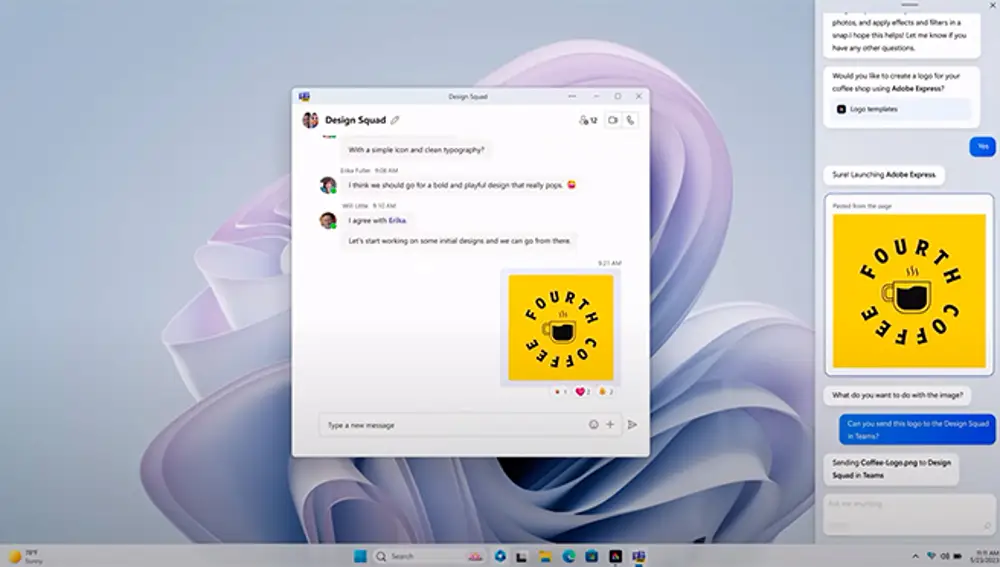 Windows Copilot, Windows 11 y Teams.