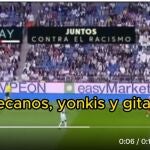 El cántico de los aficionados del Rayo en el partido contra el Real Madrid