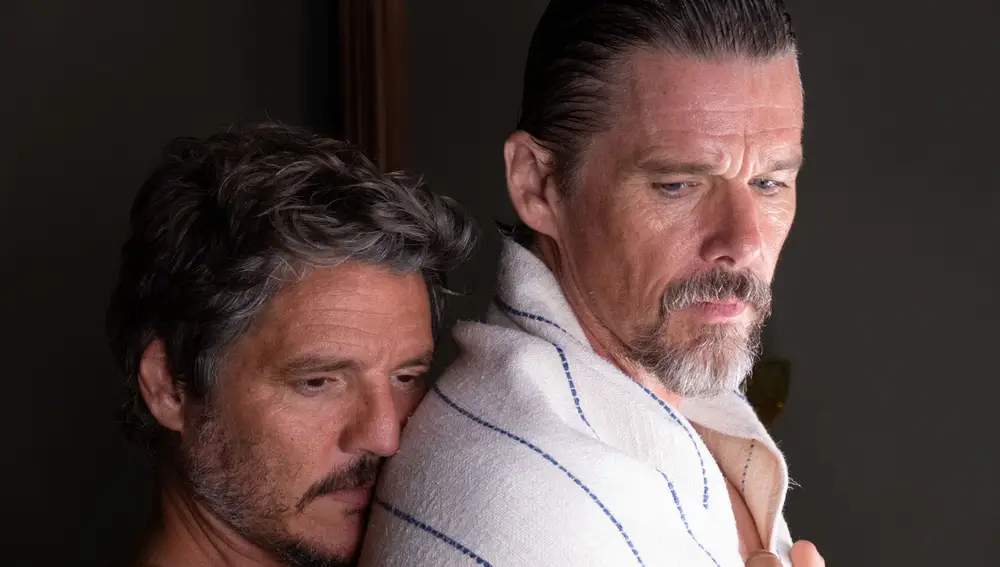 Ethan Hawke y Pedro Pascal en "Extraña forma de vida"