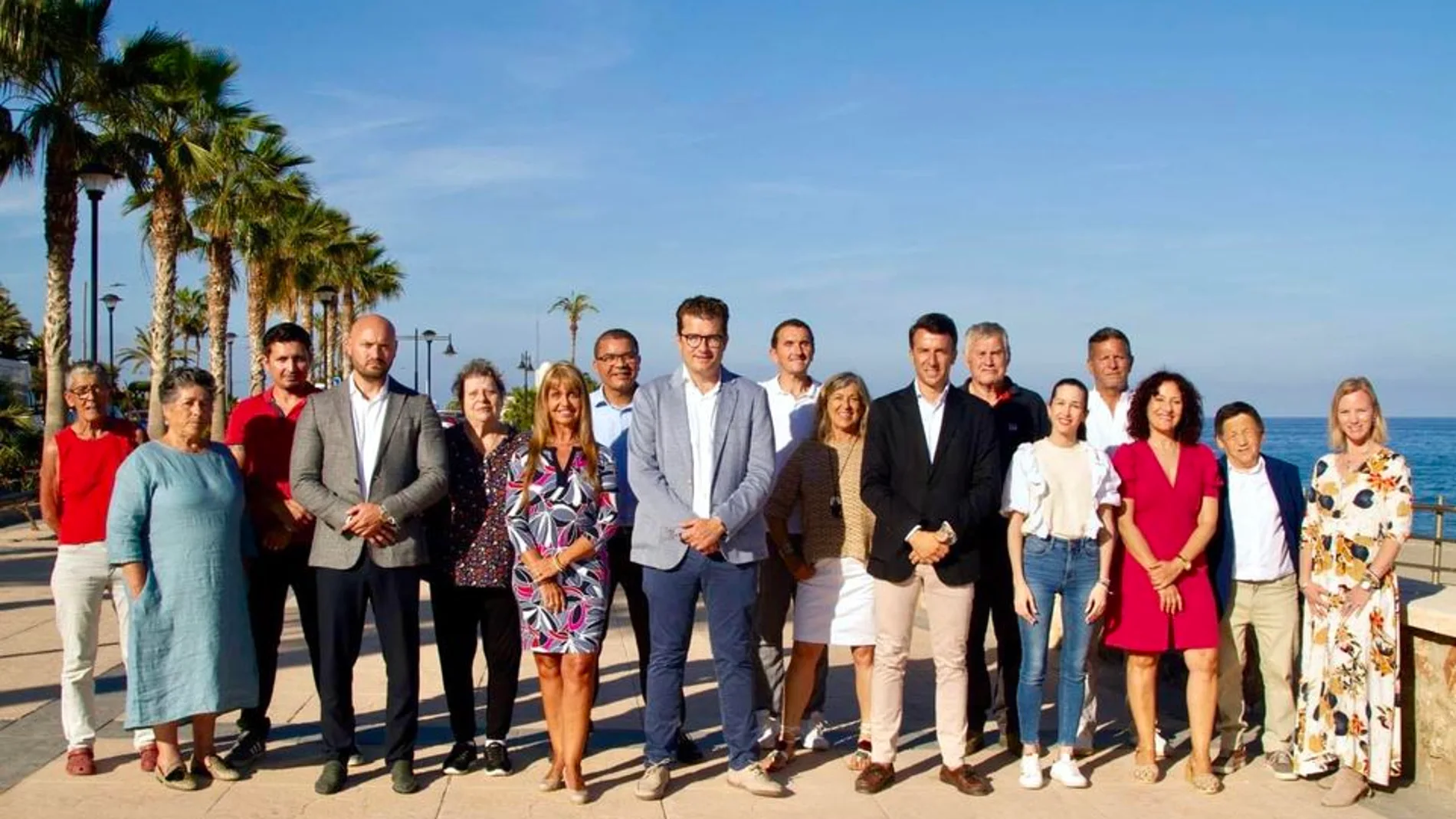Miembros de la candidatura del PSOE de Mojácar