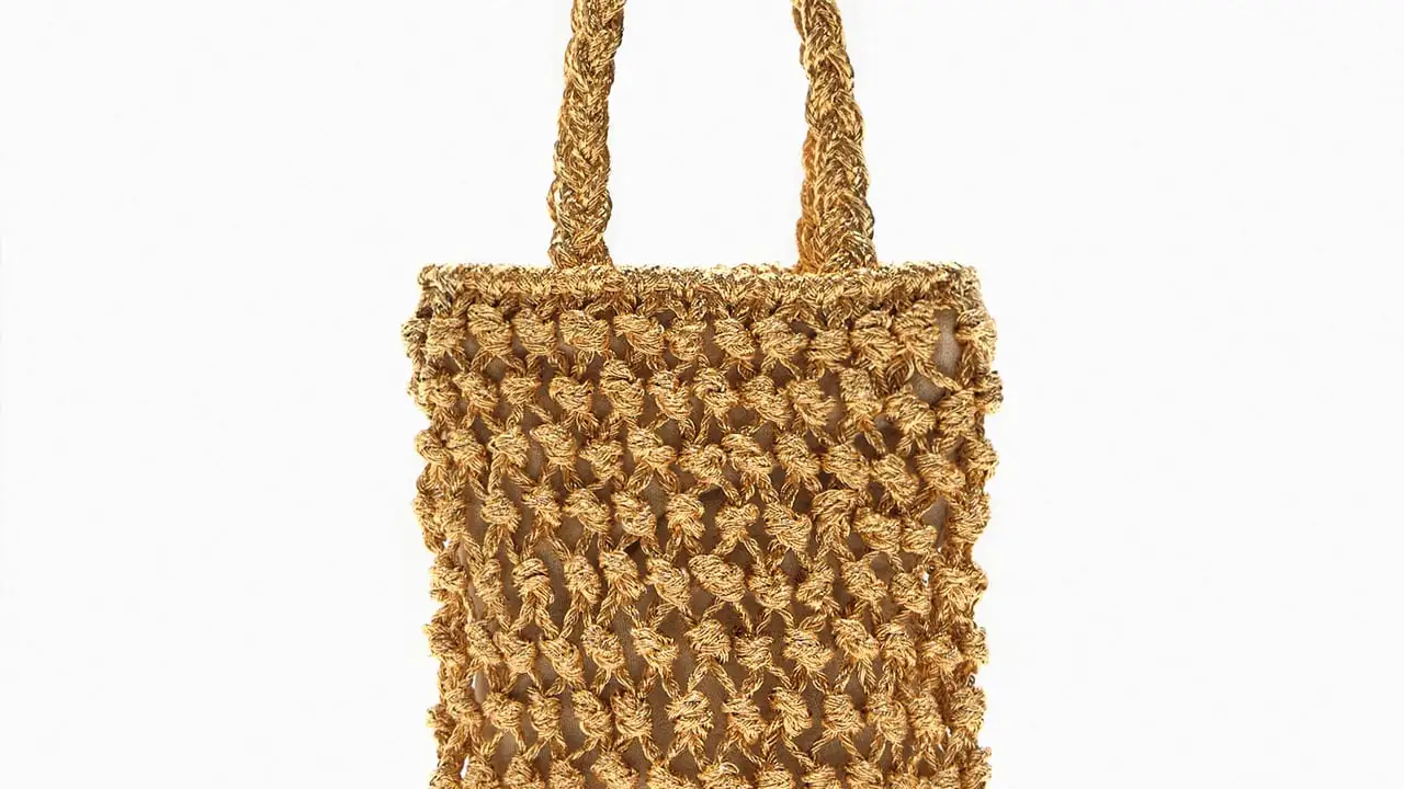 Mini shopper trenzado