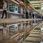 Feria del Libro bajo la lluvia