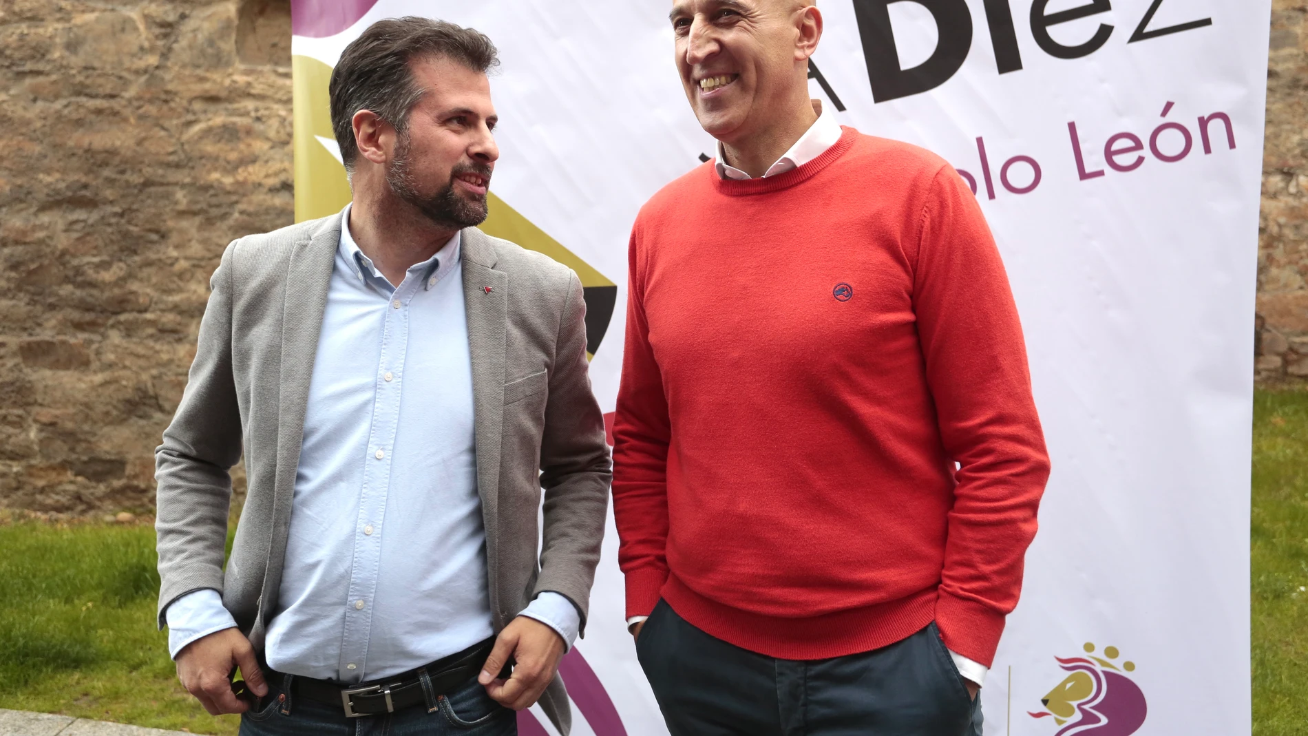Tudanca en el cierre de campaña en León con José Antonio Diez