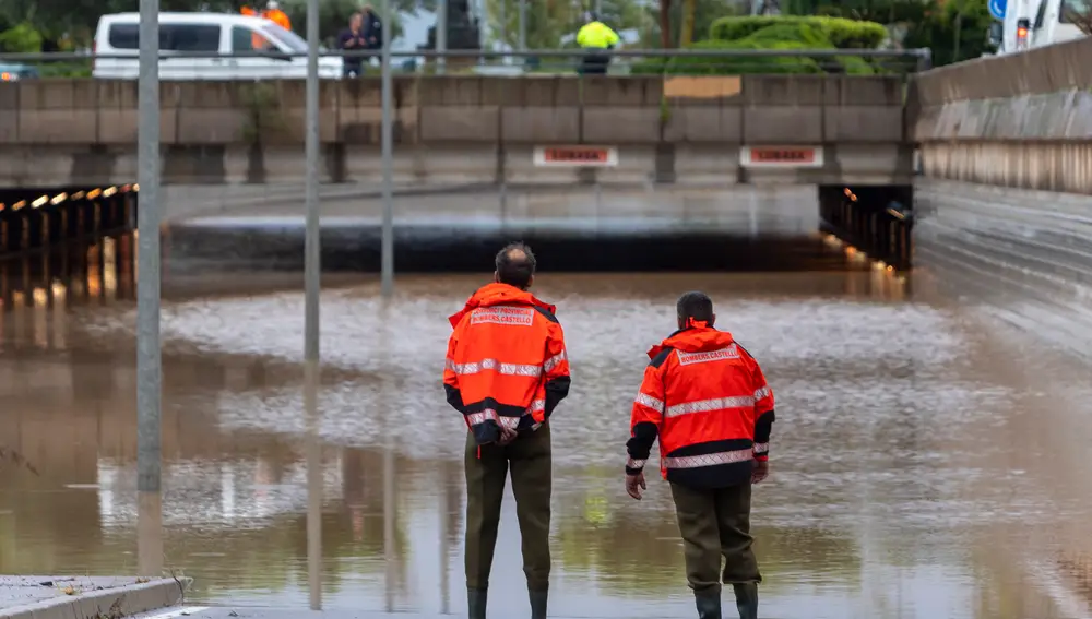 Benicàssim supera los 220 l/m2 de lluvia y Castelló alcanza un registro inédito para mayo