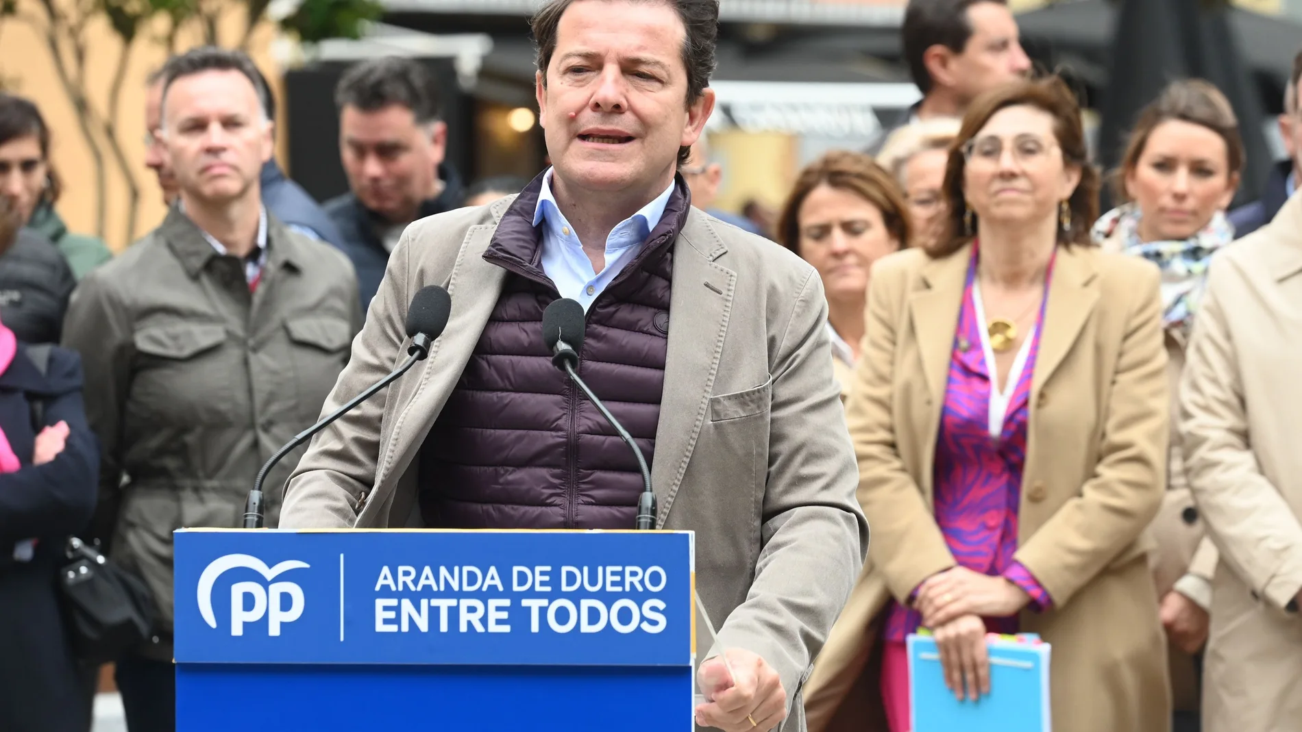Mañueco interviene en este último día de campaña en Aranda de Duero