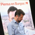 El secretario general del PSOECyL, Luis Tudanca, antes de valorar los resultados