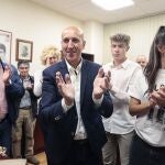 José Antonio Díez celebra los resultados del PSOE