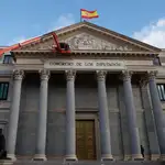 Fachada del Congreso de los Diputados en Madrid. 