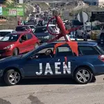 Caravana de vehículos para protestar por el «maltrato» de las Administraciones hacia Jaén