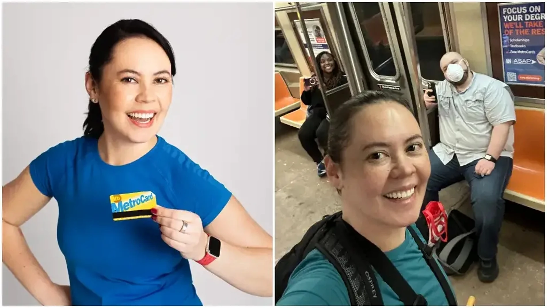 Kate Jones el 17 de abril de 2023 rompió el récord del tiempo más rápido en viajar por todas las estaciones de metro de la ciudad de Nueva York en solo 22 horas, 14 minutos y 10 segundos.