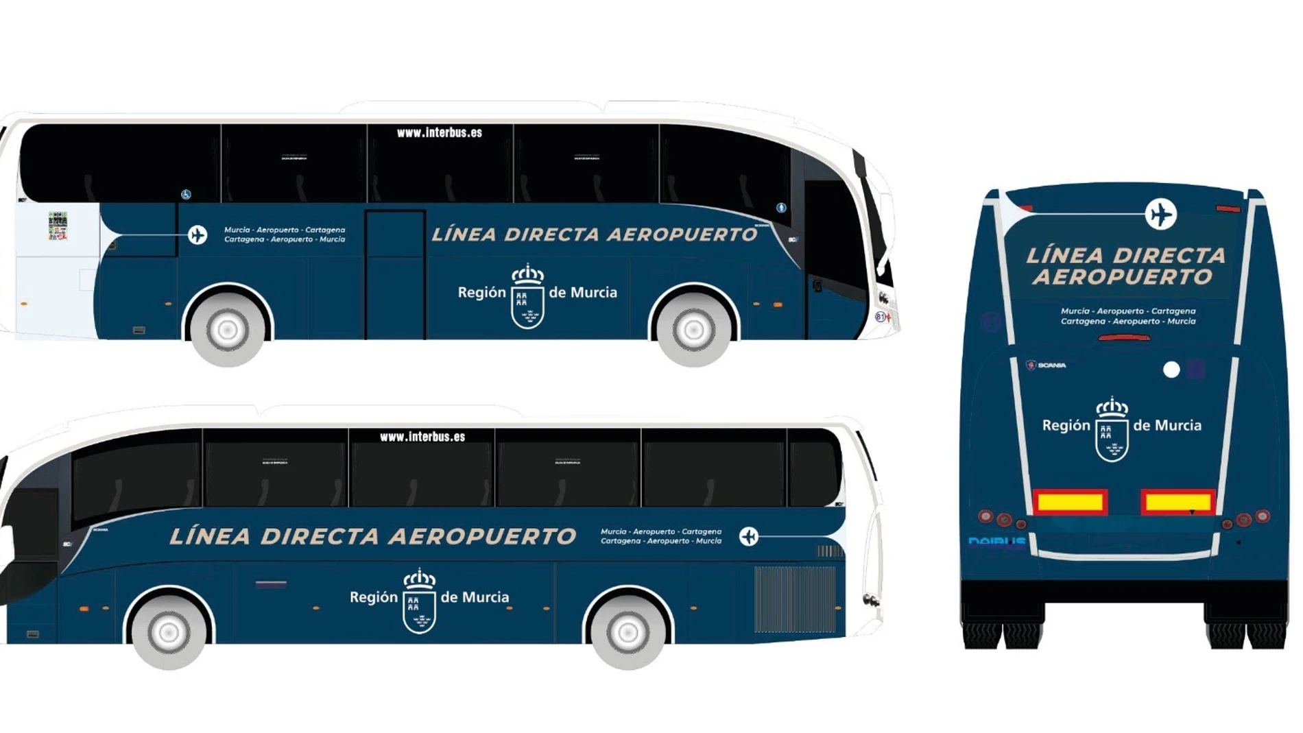 Autobuses gratis conectarán el Aeropuerto regional con Murcia y Cartagena desde el lunes