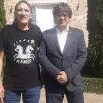 Fredi Bentanachs, con Carles Puigdemont