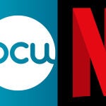 Logotipos de OCU y Netflix