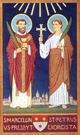 San Marcelo y San Pedro, martires durante el reinado del emperador Diocleciano