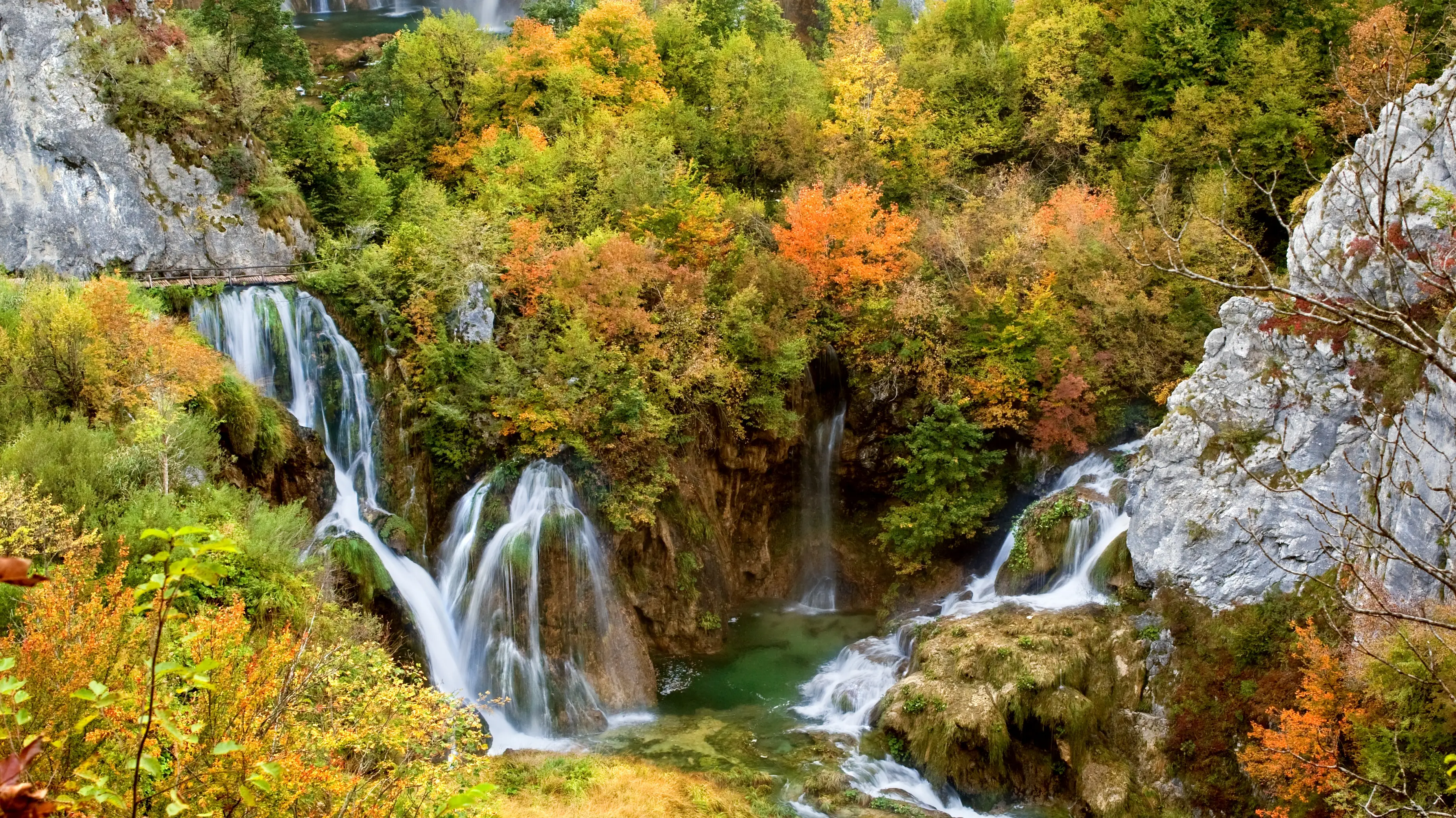 Waterfalls in Plitvice Lakes National Park