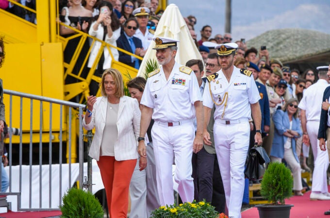 El rey Felipe VI pasa revista a la Armada en Motril