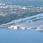 Imagen de archivo de la presa de Kajovka, en el erío Dnipro a su paso por Jersón
