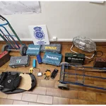 Algunos de los objetos recuperados por la Policía