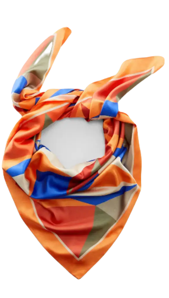 panuelo estampado geometrico 67 Geometric print scarf