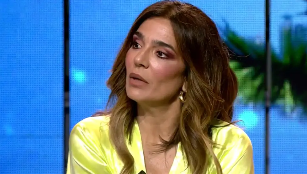 Raquel Bollo, madre de Alma Bollo,en el plató de 'Supervivientes 2023'