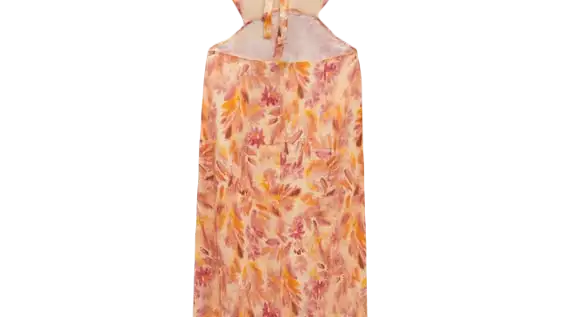 Vestido midi volantes