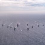 19 buques de guerra de la Armada y otros países por el Mediterráneo en el ejercicio Flotex 23