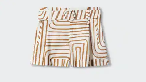 Short estampado cinturón