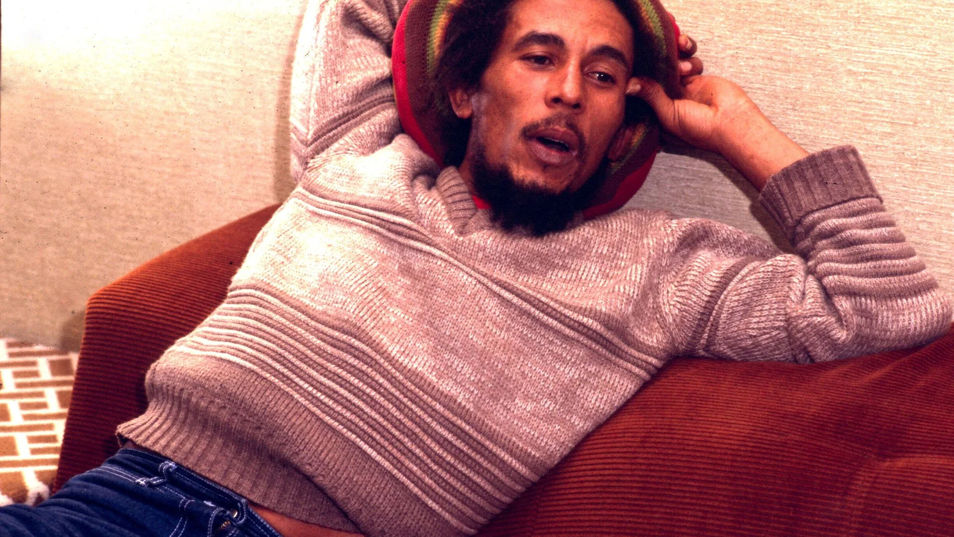 Bob Marley en su entrevista con "Popular 1". Barcelona. (30-6-80)