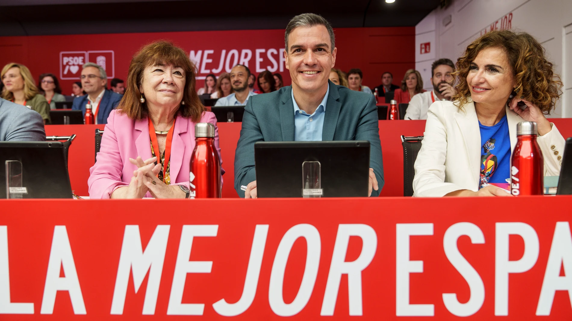 Pedro Sanchez en la Ejecutiva del PSOE en Ferraz