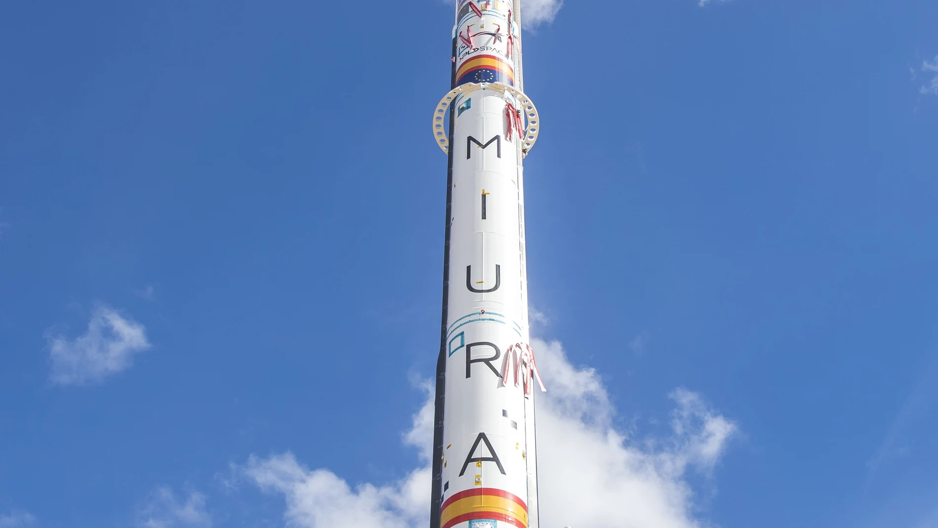 Imágenes del cohete privado europeo, MIURA 1, en la Instalaciones del INTA en Arenosillo (Mazagón), a 11 de marzo de 2023 en Huelva (Andalucía, España)