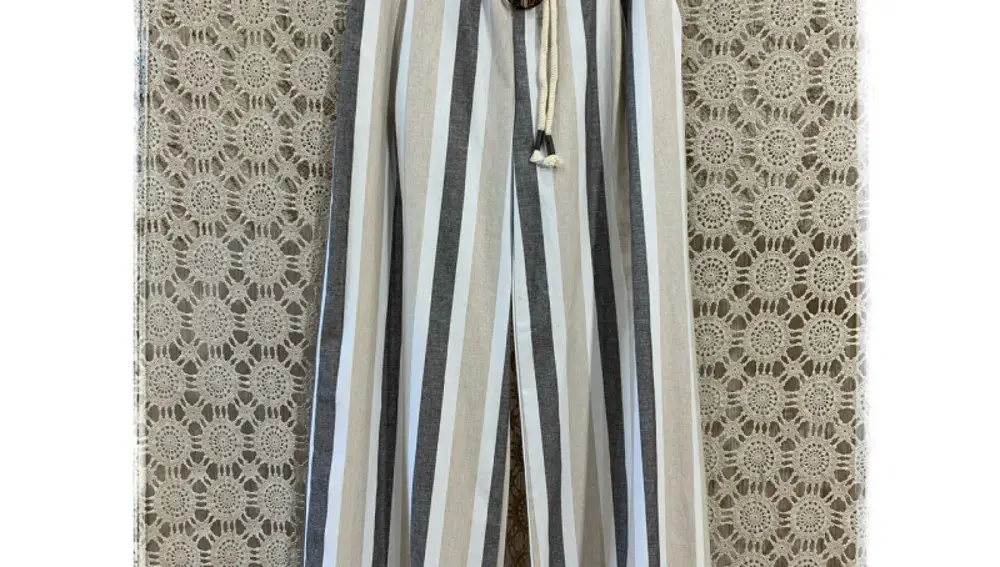 Striped palazzo trousers 