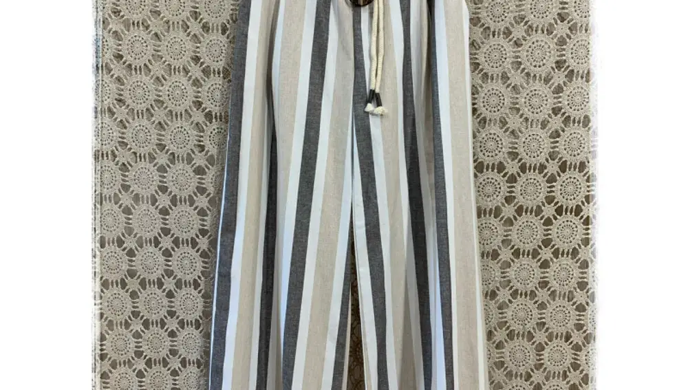 Pantalón palazzo raya