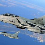 Un Tornado y un Eurofighter alemanes como los que participarán en Air Defender 2023