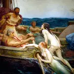 «Ulises y las sirenas», cuadro de Herbert James Draper que ilustra el mito