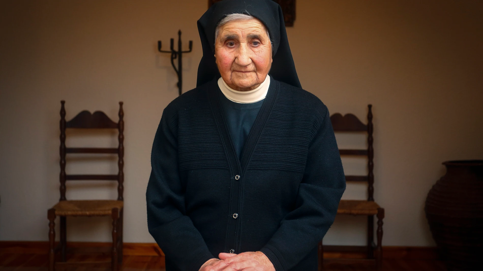 Sor María Caridad en el convento de Santa María de Carrizo, donde se mantuvo 84 años co monja de clausura EUROPA PRESS (Foto de ARCHIVO) 17/12/2019