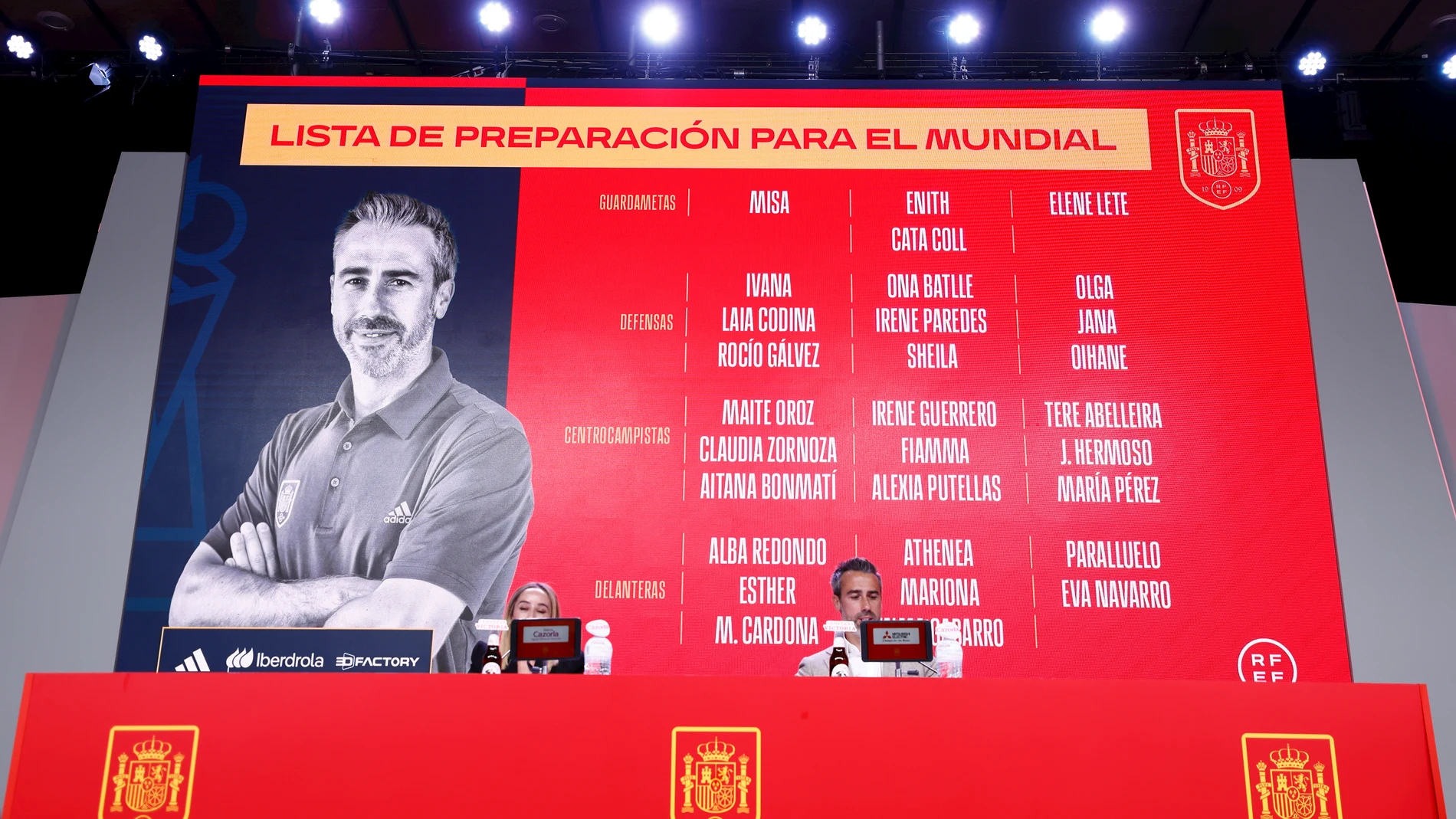 Jorge Vilda, head coach, attends his press conference to give the players list for FIFA Women’s World Cup celebrated at Ciudad del Futbol on June 12, 2023, in Las Rozas, Madrid, Spain. Oscar J. Barroso / Afp7 12/06/2023 ONLY FOR USE IN SPAIN
