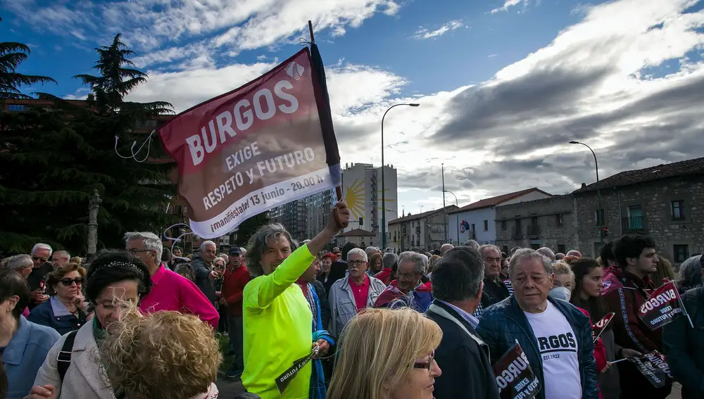 'Burgos unido jamás será vencido', era uno de los lemas que se coreaban